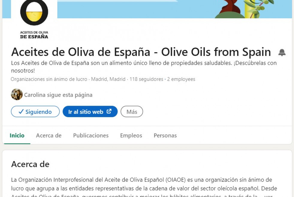 Linkedin Aceites de Oliva de España oloe181023