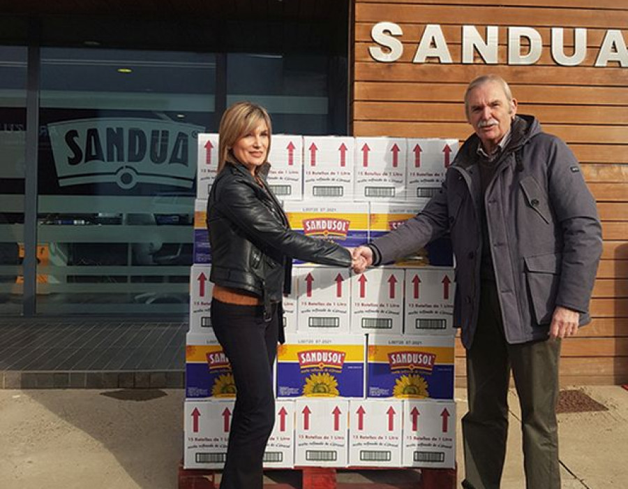Donacion banco alimentos aceites sandua oleo