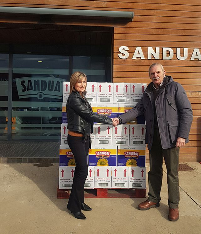 Donacion banco alimentos aceites sandua oleo