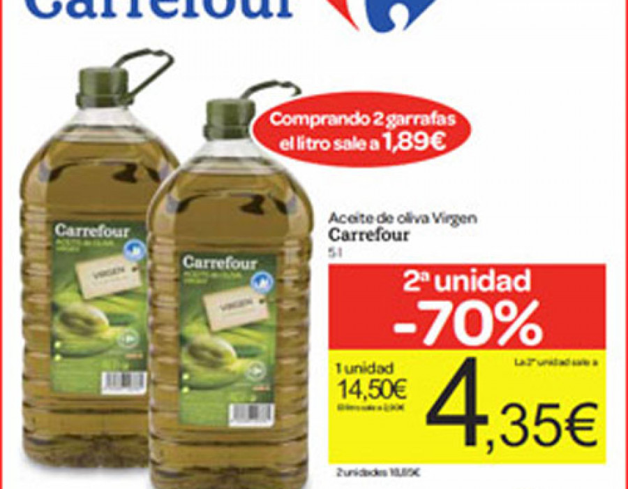 denuncia por vender aceite de oliva por debajo del de coste