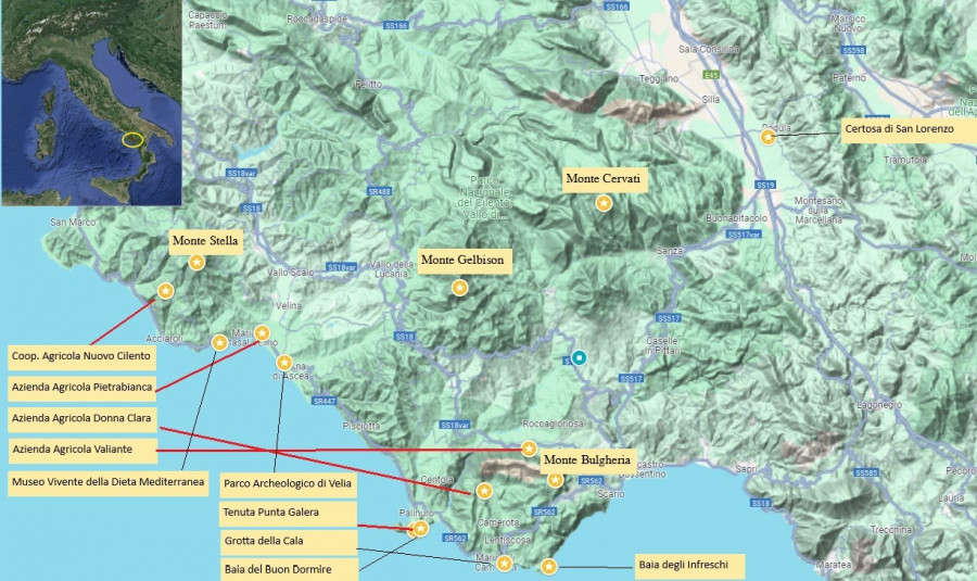 Mappa il cammino italia196 oleo130524